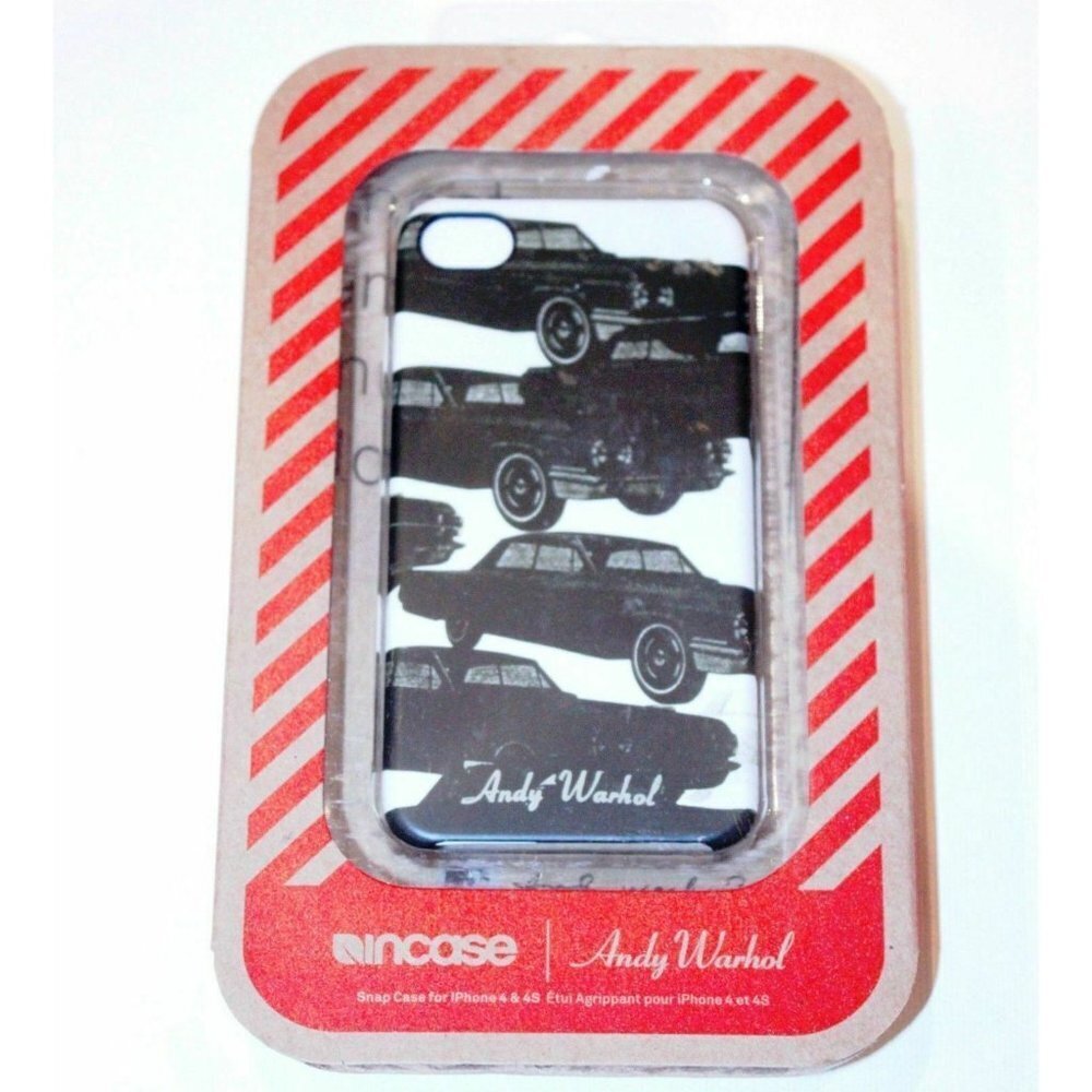 ANDY WARHOL Cars Vintage Print INCASE IPHONE Cover Case 4 4S